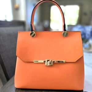 Leather purse. Made in Italy.